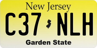 NJ license plate C37NLH