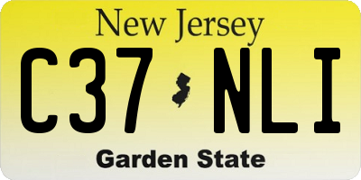 NJ license plate C37NLI