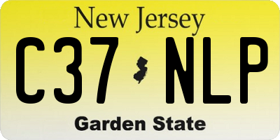NJ license plate C37NLP