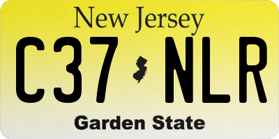 NJ license plate C37NLR