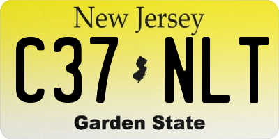 NJ license plate C37NLT