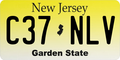 NJ license plate C37NLV