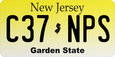 NJ license plate C37NPS