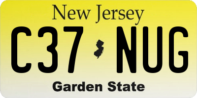 NJ license plate C37NUG
