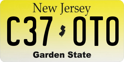 NJ license plate C37OTO
