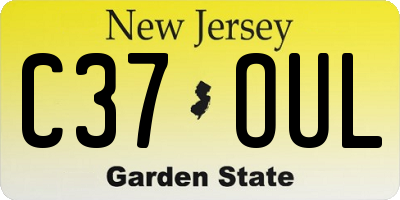 NJ license plate C37OUL