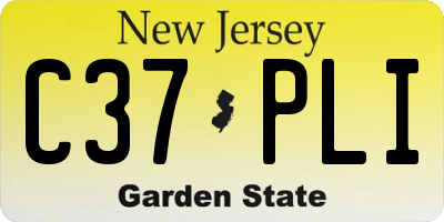 NJ license plate C37PLI