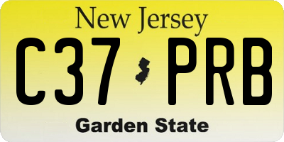 NJ license plate C37PRB