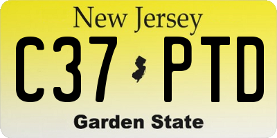 NJ license plate C37PTD