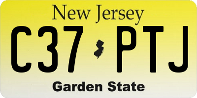 NJ license plate C37PTJ