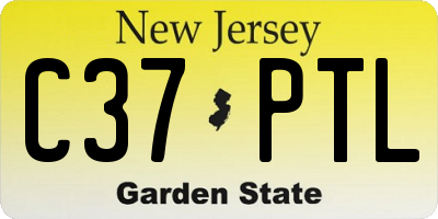 NJ license plate C37PTL