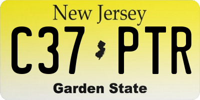 NJ license plate C37PTR