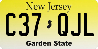NJ license plate C37QJL