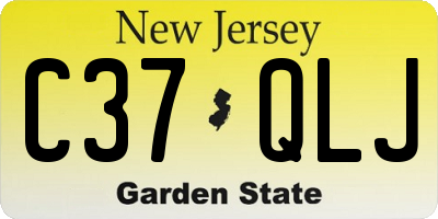 NJ license plate C37QLJ