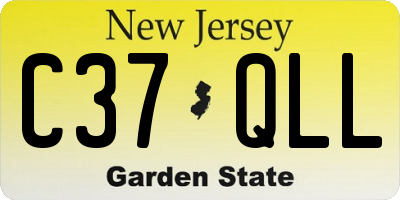 NJ license plate C37QLL