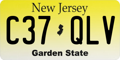 NJ license plate C37QLV