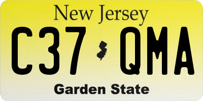 NJ license plate C37QMA
