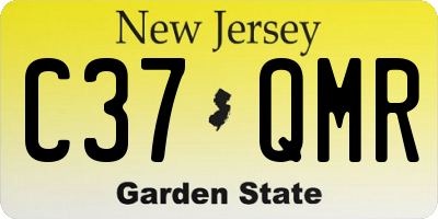 NJ license plate C37QMR