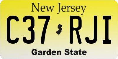 NJ license plate C37RJI