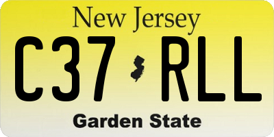 NJ license plate C37RLL