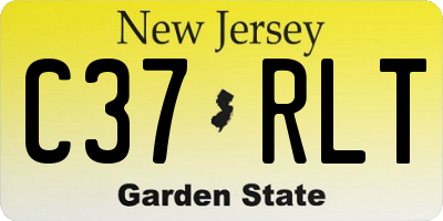 NJ license plate C37RLT