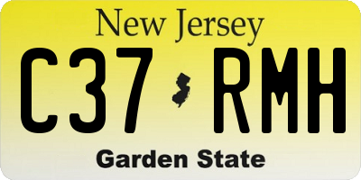NJ license plate C37RMH