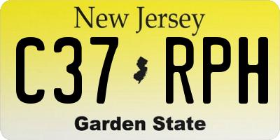 NJ license plate C37RPH