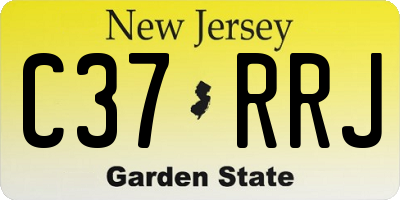 NJ license plate C37RRJ