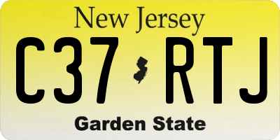 NJ license plate C37RTJ
