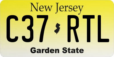 NJ license plate C37RTL