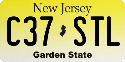 NJ license plate C37STL