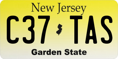 NJ license plate C37TAS