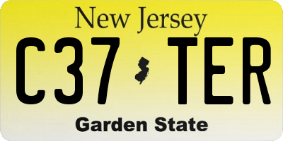 NJ license plate C37TER