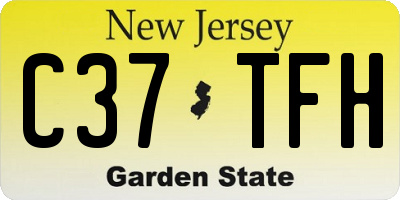 NJ license plate C37TFH