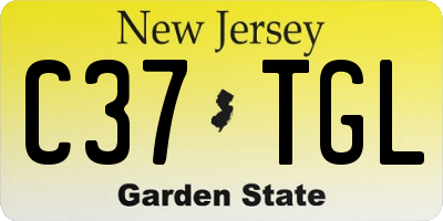 NJ license plate C37TGL