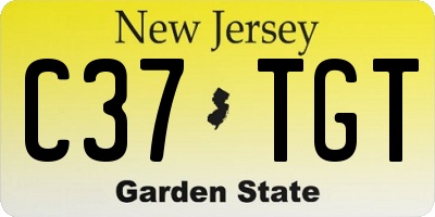 NJ license plate C37TGT