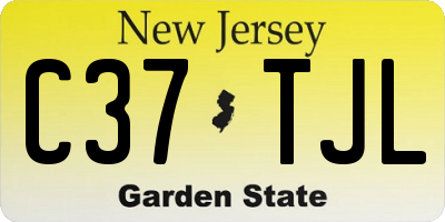 NJ license plate C37TJL