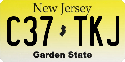 NJ license plate C37TKJ