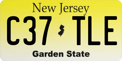 NJ license plate C37TLE