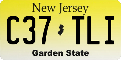 NJ license plate C37TLI