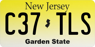 NJ license plate C37TLS