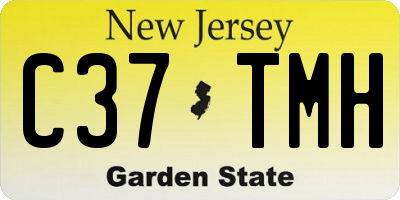 NJ license plate C37TMH