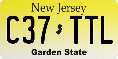 NJ license plate C37TTL