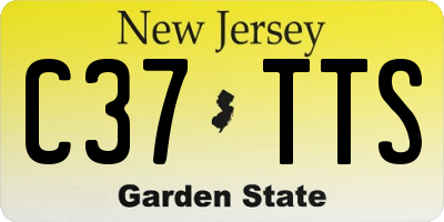 NJ license plate C37TTS