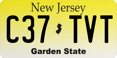 NJ license plate C37TVT
