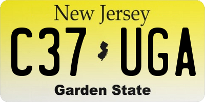 NJ license plate C37UGA