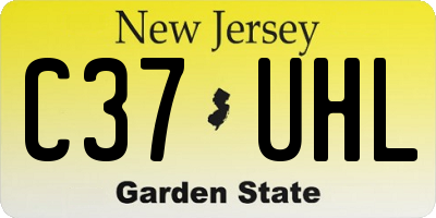 NJ license plate C37UHL