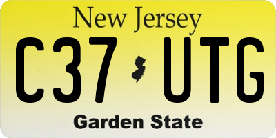 NJ license plate C37UTG