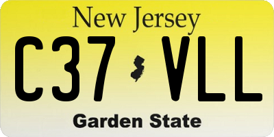 NJ license plate C37VLL