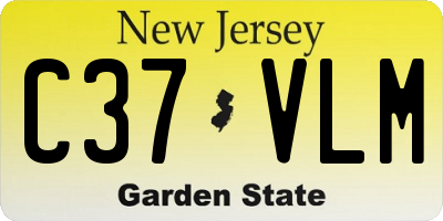 NJ license plate C37VLM